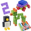 Cubos 100 peças 2x2cm Brinquedo Educativo Montagem livre 3+