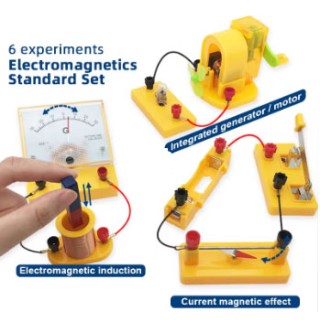 Kit Experimentos Eletricidade e EletroMagnetismo 6 em 1 STEM Educativo