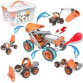 Conjunto kids Montagem Kit Robótica Infantil 86 pcs 10x1 parafusos e Motor 5+ STEM