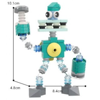 Robozinho, Robô Humanoide, kit de Montagem 88 pçs m-g